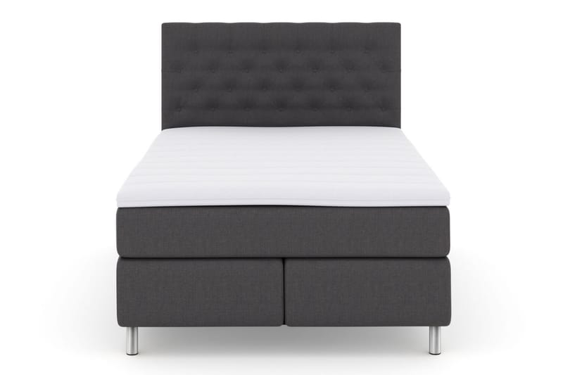 Komplett Sengepakke Choice No 3 140x200 Medium - Mørkegrå|Metallben - Kontinentalsenger - Komplett sengepakke