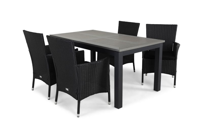 Spisegruppe Monaco 152-210 + 4 Thor Lyx Lenestol m Pute - Spisegrupper hage