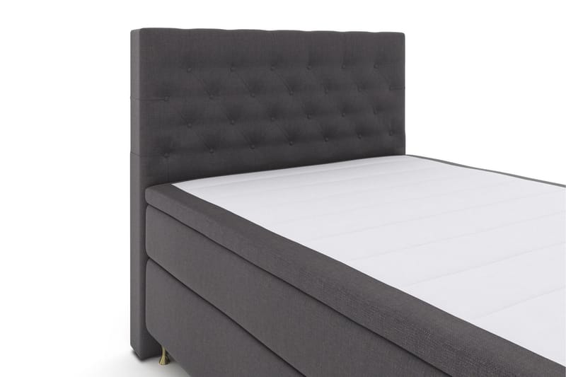 Komplett Sengepakke Choice No 5 140x200 Medium Watergel - Mørkegrå|Gullben - Kontinentalsenger - Komplett sengepakke