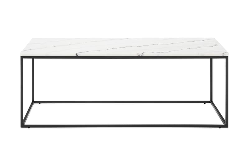 Sofabord Titania 120 cm Marmor - Hvit/Svart - Sofabord & salongbord - Marmorbord