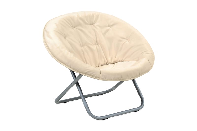 Lenestol Lulu Sølv/Beige - Beige - Lenestoler - Skinnlenestol