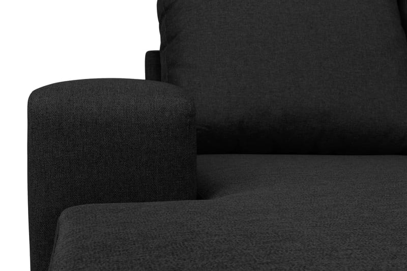 U-sofa Houston Large med Divan Venstre - Mørkgrå - U-sofa