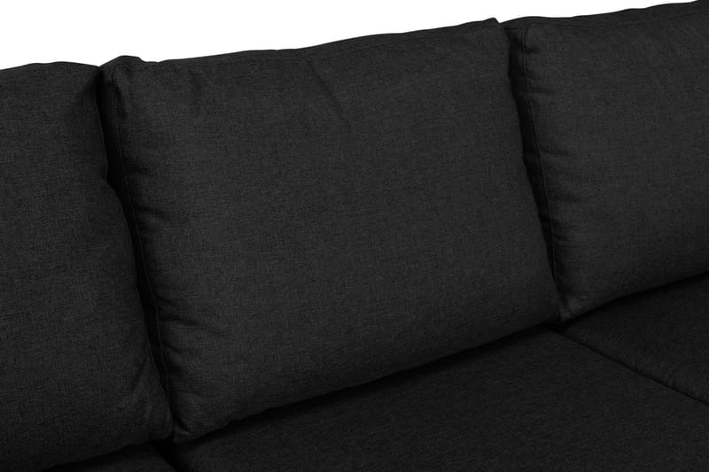 U-sofa Houston Large med Divan Venstre - Mørkgrå - U-sofa