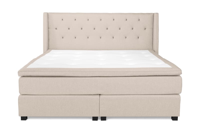 Komplett Sengepakke Langham 210x210 cm Beige - Komplett sengepakke - Kontinentalsenger - Dobbeltsenger