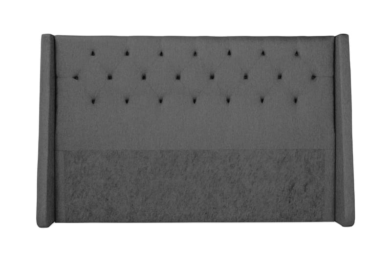 Komplett Sengepakke Langham 210x210 cm Grå - Grå|Svart - Kontinentalsenger - Dobbeltsenger - Komplett sengepakke