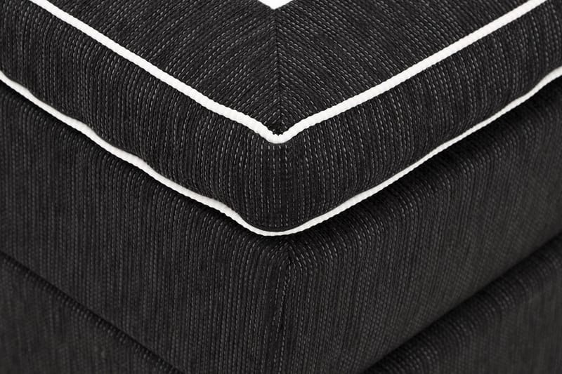 Komplett Sengepakke Charleston Svart - 180x200 cm - Komplett sengepakke - Kontinentalsenger - Dobbeltsenger
