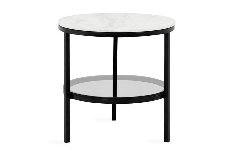 Sidebord Riseine 50 cm Rundt - Brettbord og småbord - Marmorbord - Lampebord & sidebord