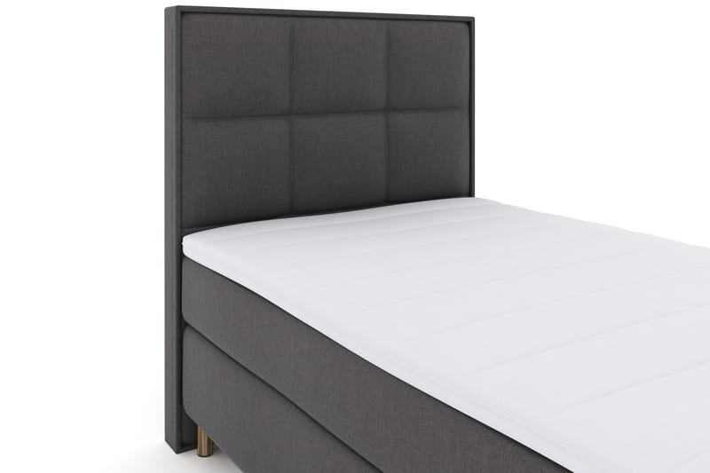 Komplett Sengepakke Choice No 3 120x200 Fast - Mørkegrå|Kobberben - Kontinentalsenger - Komplett sengepakke