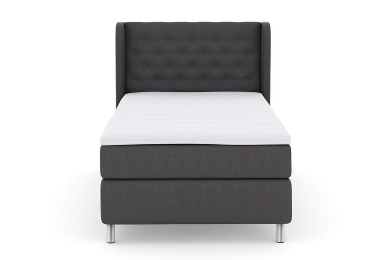 Komplett Sengepakke Choice No 3 120x200 Fast - Mørkegrå|Metallben - Kontinentalsenger - Komplett sengepakke