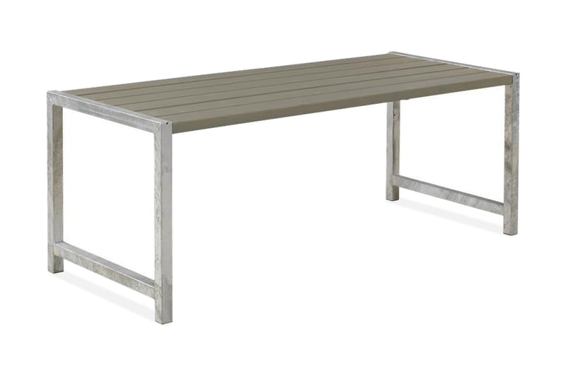 Plankebord med planker - Grå - Spisebord ute