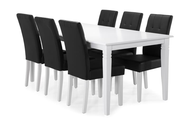 Spisebord Twain med 6 Leo stoler - Spisegruppe