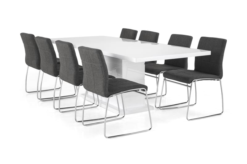 Spisegruppe Griffith Forlengningsbar 200 cm med 8 Mucura Sto - Spisegruppe