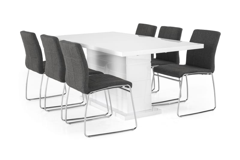 Spisegruppe Griffith Forlengningsbar 180 cm med 6 Mucura Sto - Spisegruppe