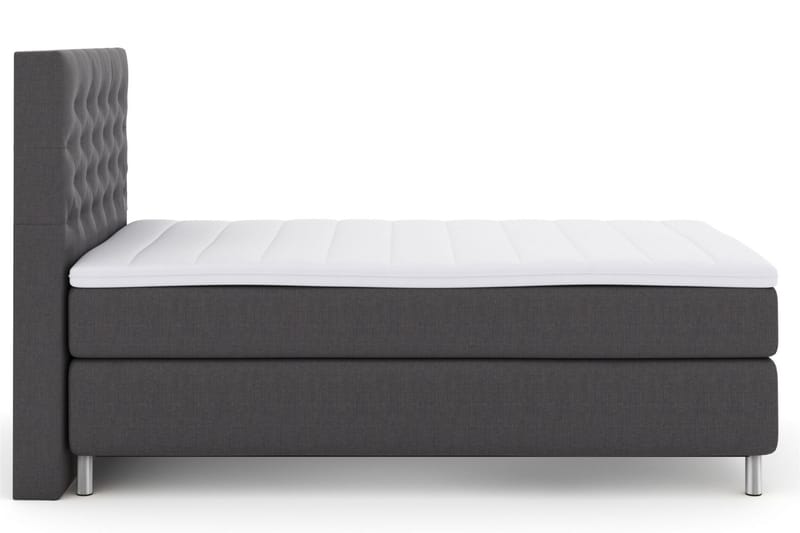 Komplett Sengepakke Choice No 3 120x200 Medium - Mørkegrå|Metallben - Kontinentalsenger - Komplett sengepakke