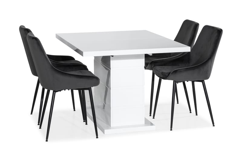 Spisegruppe Griffith 120 cm med 4 Bergviken Stol - Spisegruppe