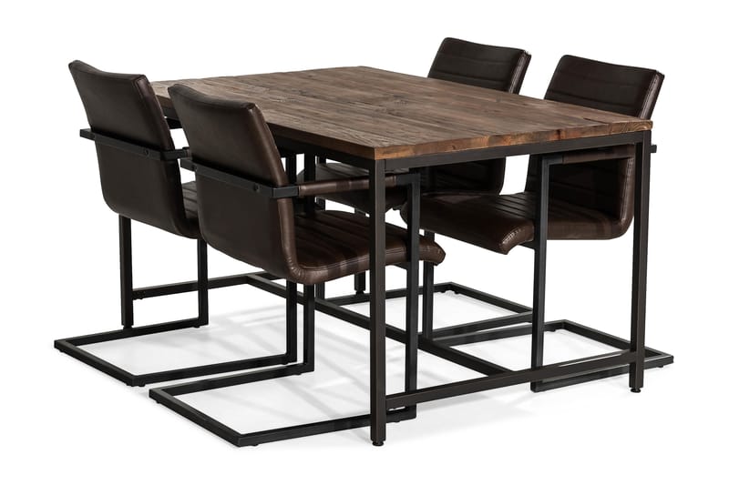 Spisegruppe Limerick 140 cm med 4 Dutch Stol Vintage - Spisegruppe