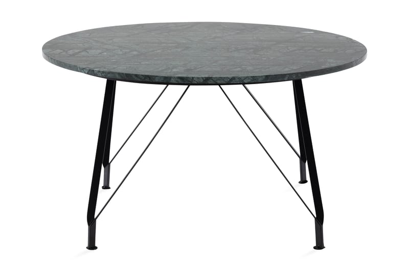 Sofabord Titania 80 cm Rundt Marmor - Grønn/Svart - Sofabord & salongbord