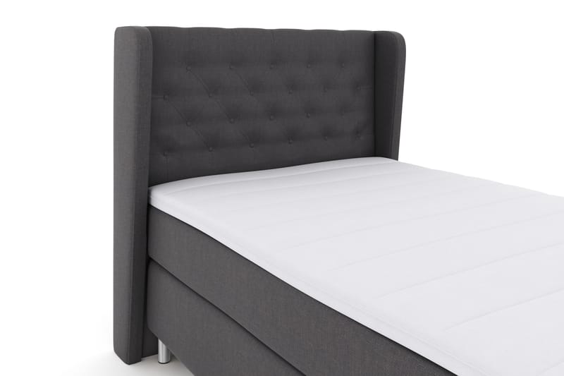 Komplett Sengepakke Choice No 3 120x200 Fast - Mørkegrå|Metallben - Kontinentalsenger - Komplett sengepakke