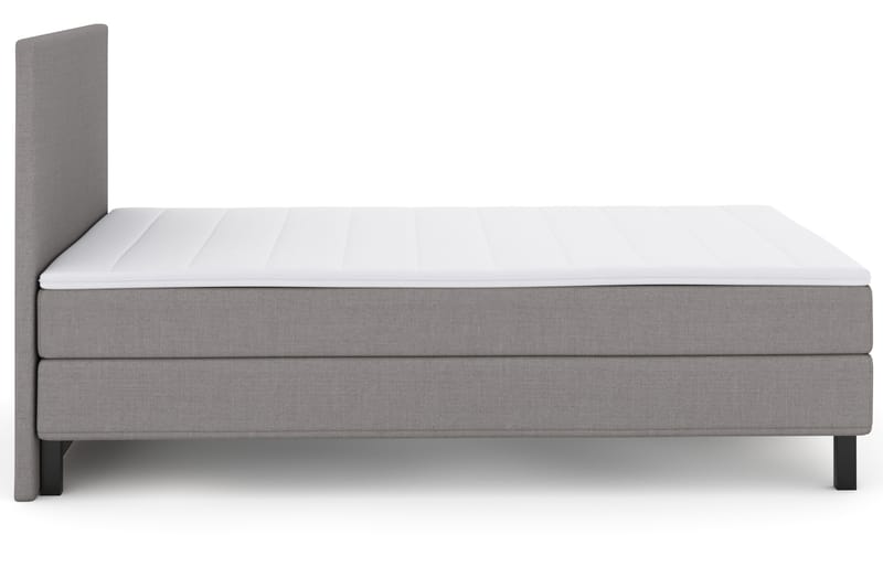 Komplett Sengepakke Choice No 2 120x200 - Lysegrå|Svarta Ben - Kontinentalsenger - Enkeltsenger - Komplett sengepakke