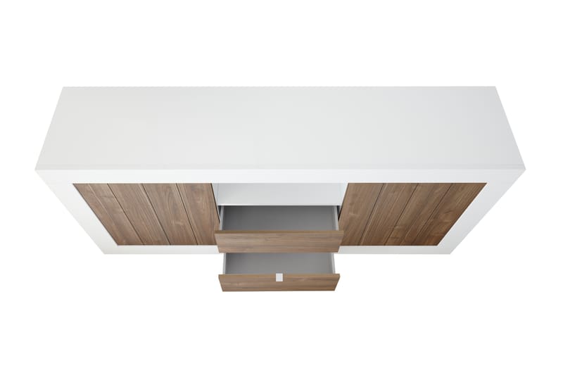 Skjenk Calpino 184 cm - Hvit|Tre|Natur - Sideboard & skjenk Skjenk Calpino 184 cm - Hvit|Tre|Natur - Sideboard & skjenk