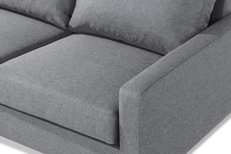 Sofa Malley 4-seter med Sjeselong Venstre - Lysgrå - 4 seters sofa med divan - Sofaer med sjeselong