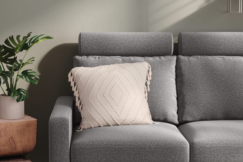 Nakkestøtte Malley - Lysgrå - Nakkestøtte sofa