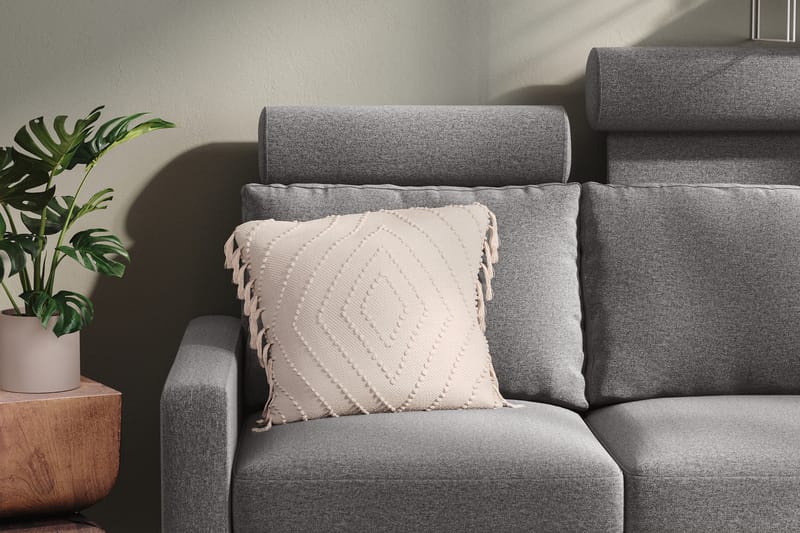 Nakkestøtte Malley - Lysgrå - Nakkestøtte sofa