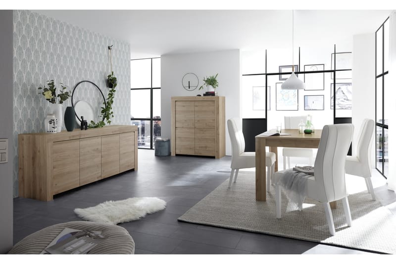 Skjenk Firenze 210 cm - Brun - Sideboard & skjenk