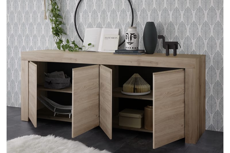 Skjenk Firenze 210 cm - Brun - Sideboard & skjenk