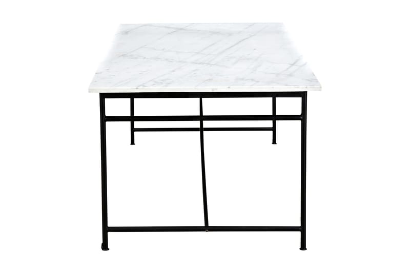 Spisebord Narses 200 cm Marmor - Hvit|Svart - Spisebord & kjøkkenbord