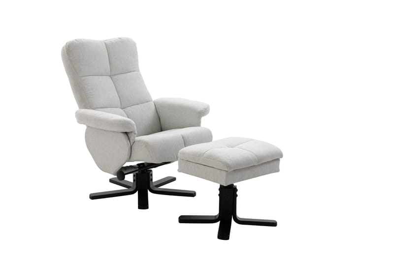 Recliner Tandy med Ottoman - Grå - Recliner