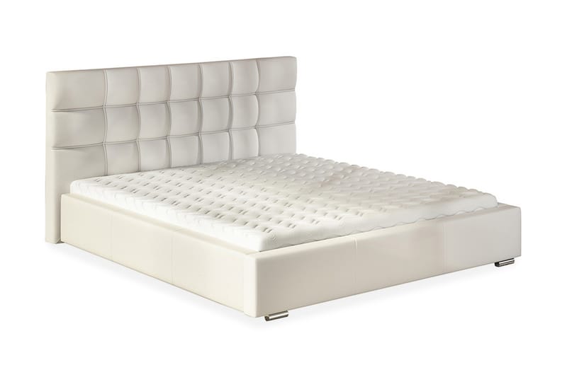 Oppbevaringsseng + Madrass Dolores 218x198x106 cm - Komplett sengepakke - Senger med oppbevaring