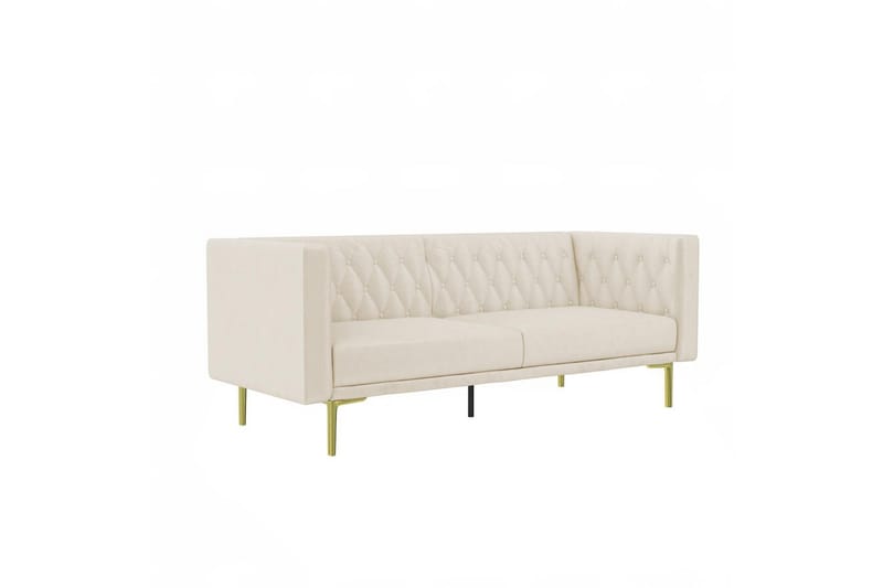 Sofa 2-seter Marseille Elfenben - Elfenben - Møbler - Sofaer - Fløyelssofaer