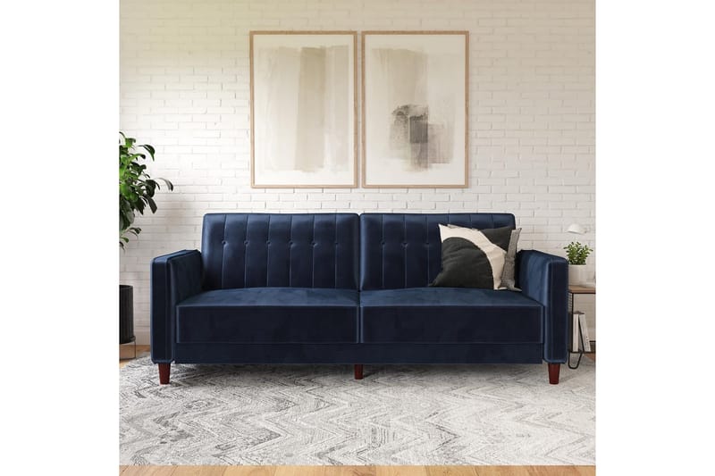 Sovesofa Knappetrekk - Møbler - Sofaer - Fløyelssofaer