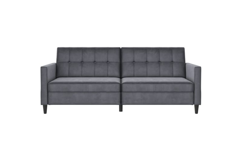 Sovesofa Hartford 203x83x82 cm, Antrasitt, Fløyel - 203x83x82 cm, Antrasitt, Fløyel - Møbler - Sofaer - Fløyelssofaer