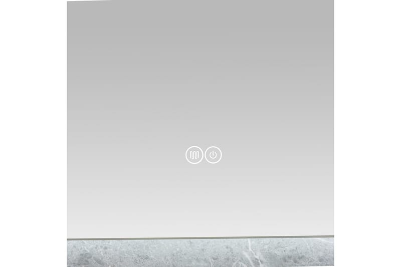 Baderomsspeil 60x80 cm med LED-belysning og anti-dugg - Belysning - Baderomsbelysning - Baderomsspeil med belysning