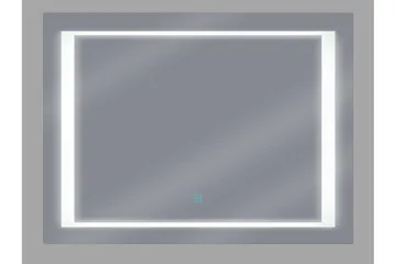 Heasandford Speil LED 60x80 cm - Sølv - Belysning - Baderomsbelysning - Baderomsspeil med belysning