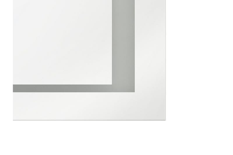 Heasandford Speil LED 60x80 cm - Sølv - Belysning - Baderomsbelysning - Baderomsspeil med belysning