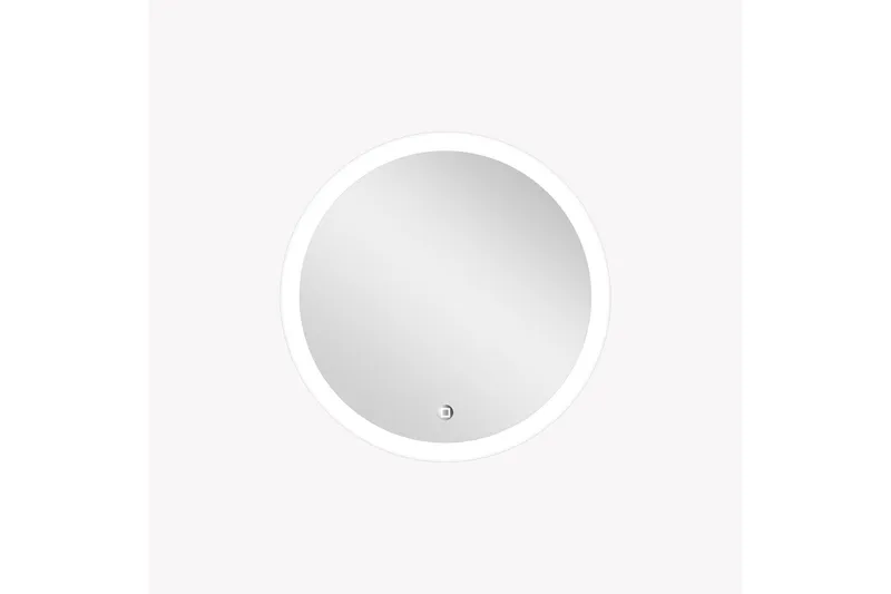 Klysna Speil 59 cm Rundt - Sølv - Belysning - Baderomsbelysning - Baderomsspeil med belysning