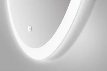 Klysna Speil 59 cm Rundt - Sølv - Belysning - Baderomsbelysning - Baderomsspeil med belysning