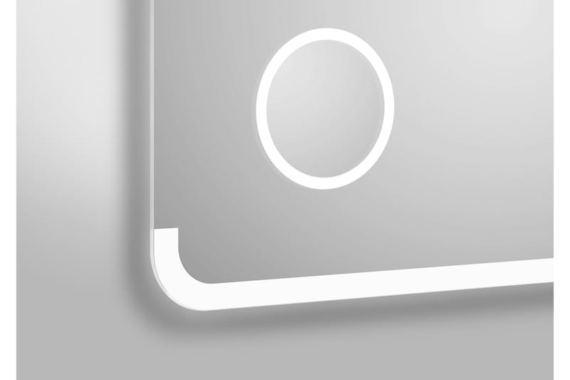 Liratorp Speil 80x60 cm - Sølv - Belysning - Baderomsbelysning - Baderomsspeil med belysning