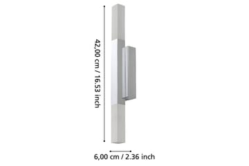 Spegelbelysning Eglo Alcudia Krom Satineret - Krom - Belysning - Baderomsbelysning - Baderomslampe vegg