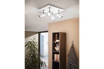 Spotlight Eglo Tamara 1 Kvadrat Hvit, Krom - Hvit/Krom - Belysning - Baderomsbelysning - Baderomslampe tak