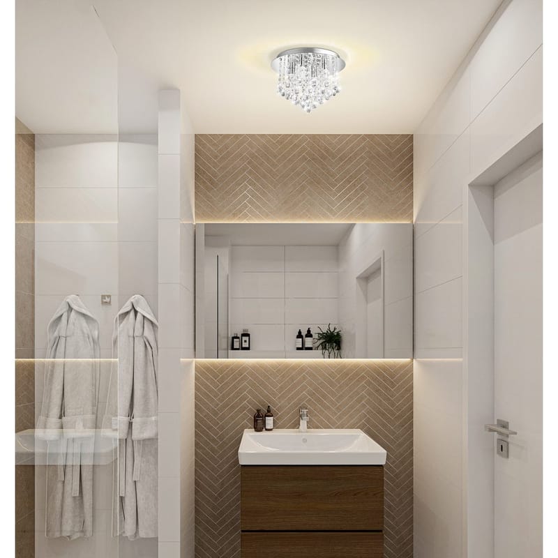 Taklampe Almonte - Krom - Belysning - Innendørsbelysning & Lamper - Taklampe - Takplafond