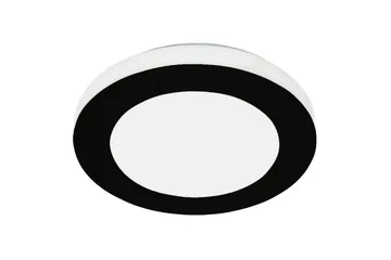 Vegg-/taklampe Eglo LED Carpi 300 mm, svart, hvit - Hvit/Svart - Belysning - Baderomsbelysning - Baderomslampe tak