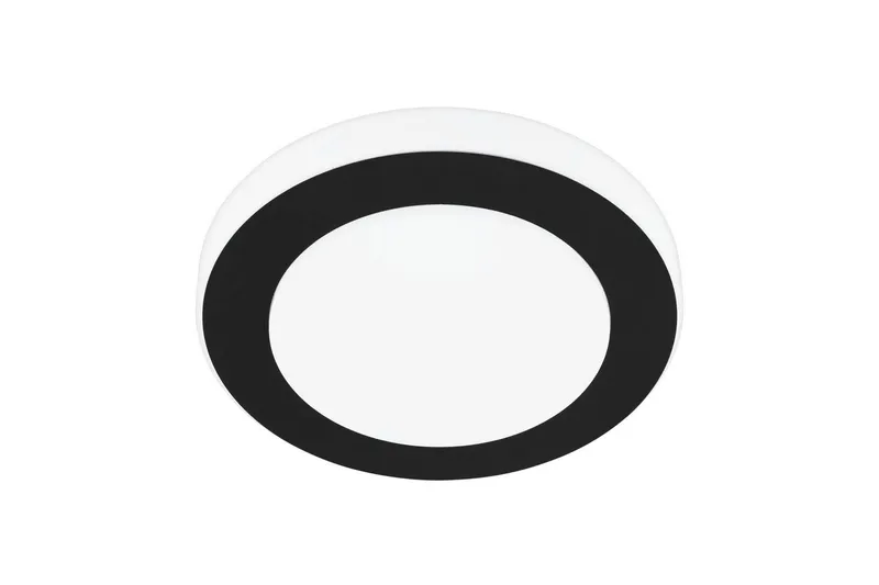 Vegg-/taklampe Eglo LED Carpi 300 mm, svart, hvit, Hvit/Svart