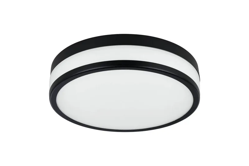 Vegg-/Taklampe Eglo LED Palermo 295 mm, Svart/Hvit, Hvit/Svart