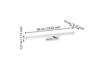 Vegglampe Eglo Vadumi 600 mm - Hvit/Krom - Belysning - Baderomsbelysning - Baderomslampe vegg