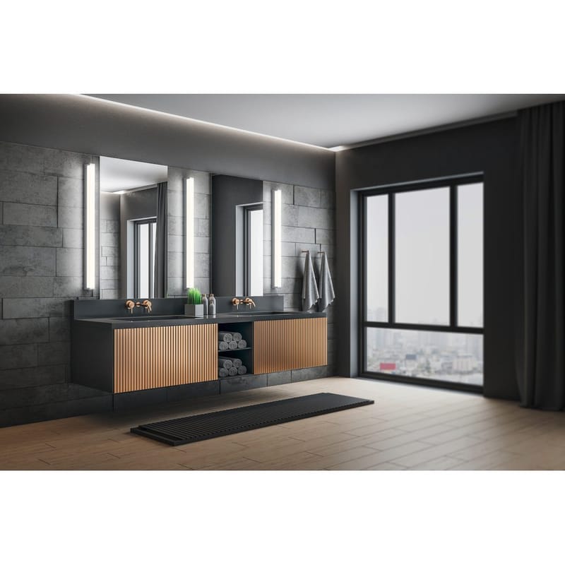 Vegglampe Fabio - 80 cm, Krom - Belysning - Baderomsbelysning - Baderomslampe vegg