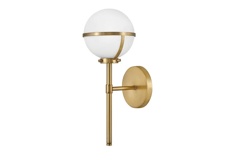 Vegglampe Hinkley Hollis Heritage Messing, Heritage Messing